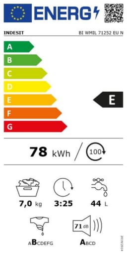 ПЕРАЛНЯ INDESIT BI WMIL 71252 EU N thumbnail 5