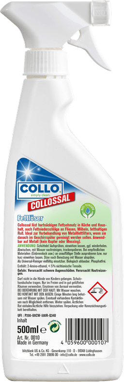 ПРЕПАРАТ ОБЕЗМАСЛИТЕЛ COLLO COLLOSSAL  thumbnail 2