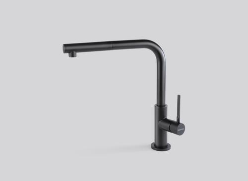 СМЕСИТЕЛ FALMEC TREVI CORNER PULL OUT MATTE BLACK