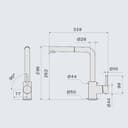 СМЕСИТЕЛ PURE STEEL CORNER PULL OUT thumbnail 6