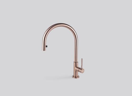 СМЕСИТЕЛ FALMEC TREVI ROUND PULLOUT PVD COPPER