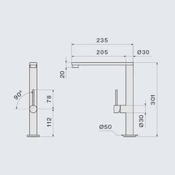 СМЕСИТЕЛ PURE STEEL FLAT thumbnail 2