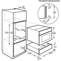 ПОДГРЯВАЩО ЧЕКМЕДЖЕ AEG KDK911424T thumbnail 7