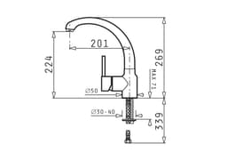 СМЕСИТЕЛ PYRAMIS ARMONICA ГРАФИТ КАРБОН thumbnail 2