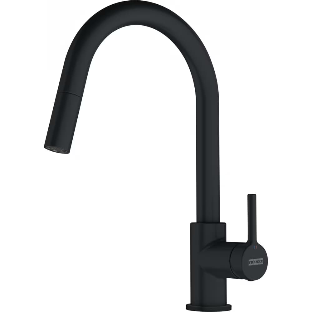 СМЕСИТЕЛ FRANKE LINA PULL OUT Black Matte