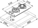 КОТЛОН FRANKE FHCR 302 2G HE BK C thumbnail 2