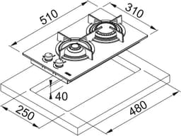 КОТЛОН FRANKE FHCR 302 2G HE BK C thumbnail 2