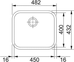 МИВКА FRANKE GAX 110-45 Satin Bowl thumbnail 2