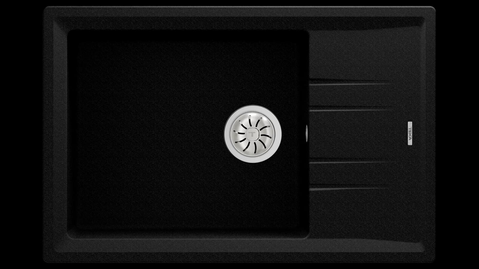 МИВКА TEKA STONE 60 S-TG ЧЕРЕН МЕТАЛИК