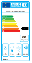 АСПИРАТОР FALMEC BUILT IN MAX 70 WH thumbnail 6