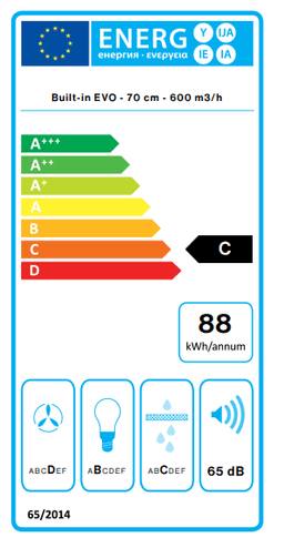 АСПИРАТОР FALMEC BUILT IN MAX 70 WH thumbnail 6