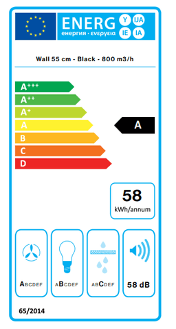 АСПИРАТОР FALMEC FLIPPER 55 BK thumbnail 3