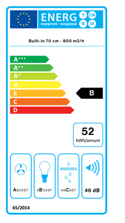 АСПИРАТОР FALMEC GRUPPO INCASSO 70 NRS thumbnail 2