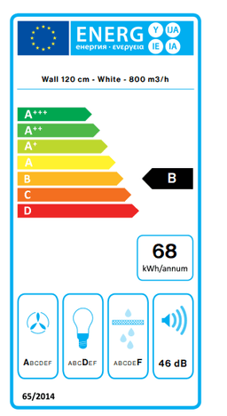 АСПИРАТОР FALMEC LUMINA NRS 120 WHITE thumbnail 3