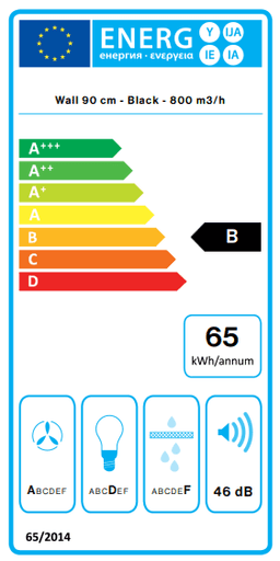 АСПИРАТОР FALMEC LUMINA NRS 90 BLACK - Отварян и върнат thumbnail 4