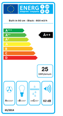 АСПИРАТОР FALMEC MOVE 90 BLACK Green Tech thumbnail 4