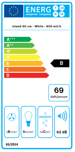 АСПИРАТОР FALMEC PLANE 90 ISLAND WHITE thumbnail 3