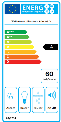 АСПИРАТОР FALMEC TAB 60 thumbnail 3