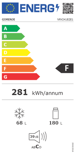 ХЛАДИЛНИК GORENJE NRKI4182E1 - без опаковка thumbnail 7