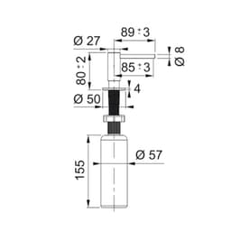 ДОЗАТОР FRANKE SD Atlas PVD Stainless Steel Anthracite thumbnail 2