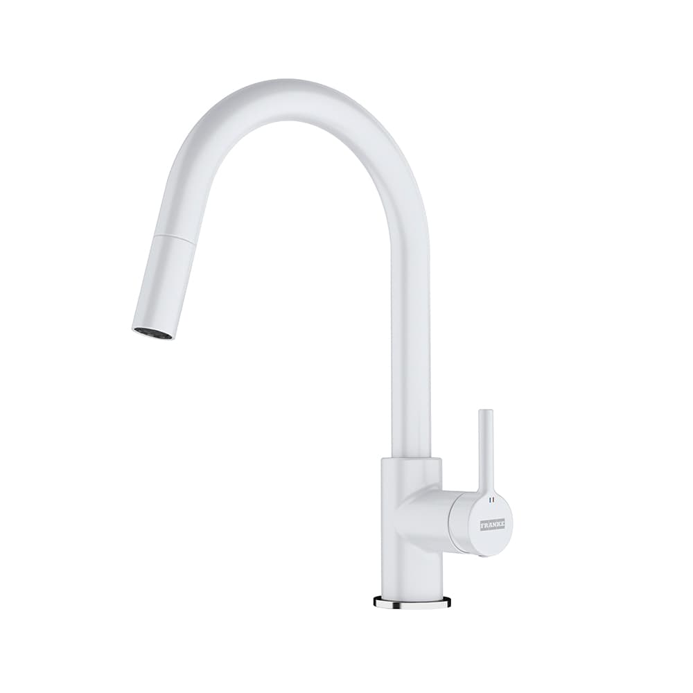 СМЕСИТЕЛ FRANKE LINA PULL OUT Nozzle Side White