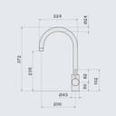 СМЕСИТЕЛ ISEO ROUND WHITE thumbnail 4