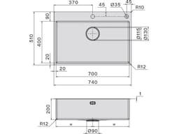 МИВКА FALMEC Garda 70 (74X51) inox   thumbnail 3