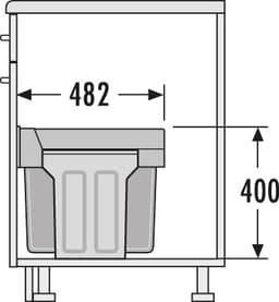КОШ ЗА ВГРАЖДАНЕ HAILO AS TANDEM 15/15 BLACK EDITION 3666851 thumbnail 6