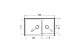 МИВКА PYRAMIS ALAZIA (86x50) 1 3/4B Dark Beige thumbnail 2