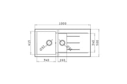 МИВКА PYRAMIS ALAZIA GRAPHITE CARBON (100х50) 1B 1D thumbnail 2