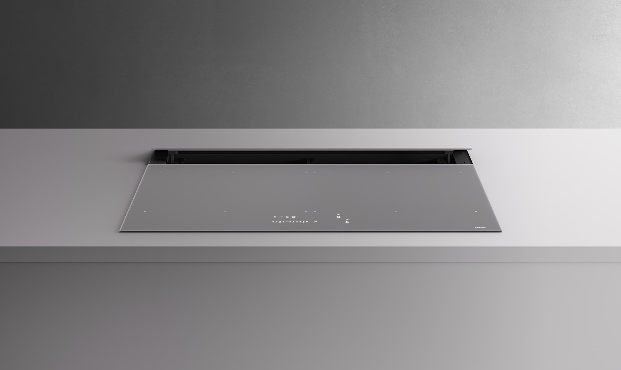 КОТЛОН С ВГРАДЕН АБСОРБАТОР FALMEC BRERA SLIM 76 GREY ULTRA-MATT