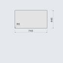 МИВКА FALMEC ISEO 70 Черна (75.6x45.6) над плот / равен / под плот thumbnail 6