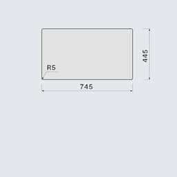 МИВКА FALMEC ISEO 70 Черна (75.6x45.6) над плот / равен / под плот thumbnail 6