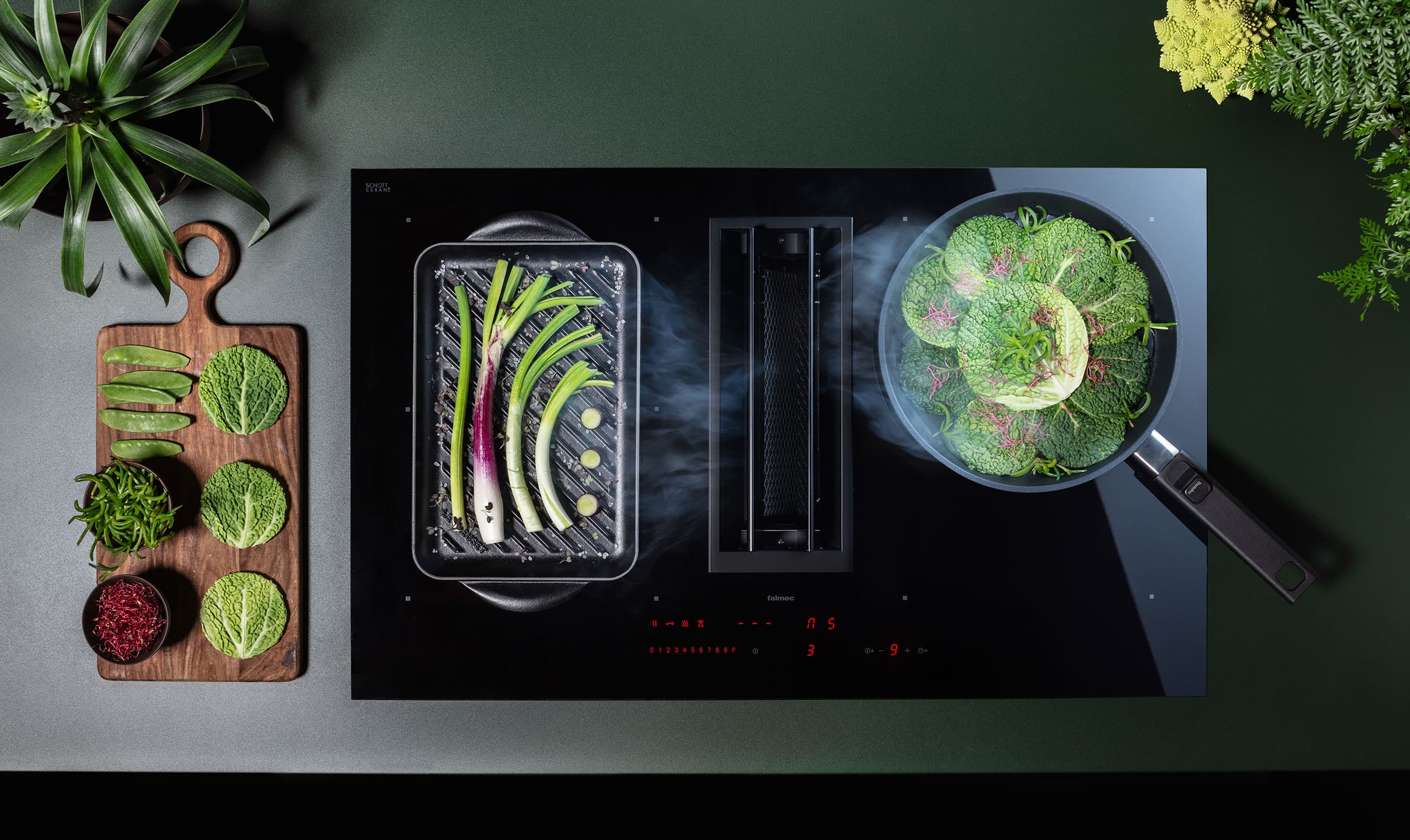 КОТЛОН С ВГРАДЕН АБСОРБАТОР FALMEC QUANTUM PRO EASY 90