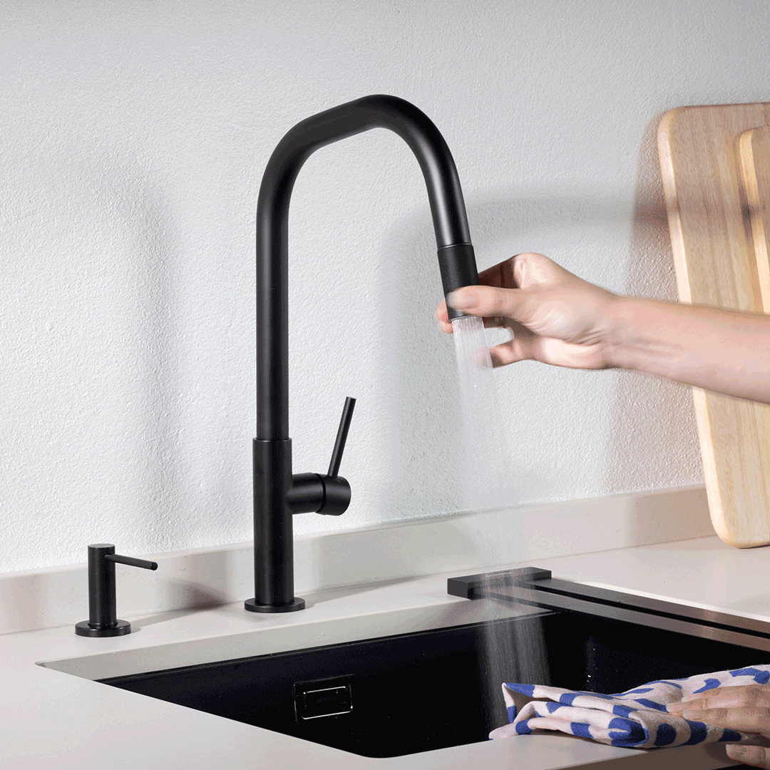 СМЕСИТЕЛ SCHOCK TALINOS PULL OUT BLACK thumbnail 3