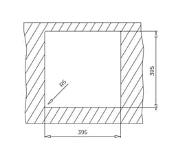 МИВКА TEKA SQUARE 40.40 TG Крем thumbnail 3