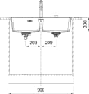 МИВКА FRANKE MRG 620-39-39 POLAR WHITE thumbnail 4