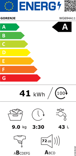 ПЕРАЛНЯ GORENJE WG694A11 thumbnail 10