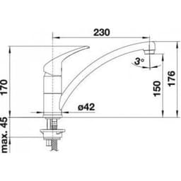 СМЕСИТЕЛ BLANCO - BRAVON thumbnail 4