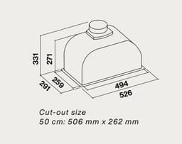 АСПИРАТОР FALMEC GRUPPO INCASSO PLUS 50 Инокс thumbnail 3