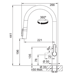 СМЕСИТЕЛ FRANKE Maris Slim Clear Water J PVD Pulldown AN thumbnail 2