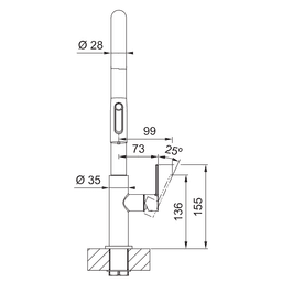 СМЕСИТЕЛ FRANKE Maris Slim Clear Water J Pulldown Decor Steel thumbnail 3