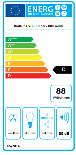 АСПИРАТОР FALMEC BUILT IN MAX 50 IX thumbnail 9