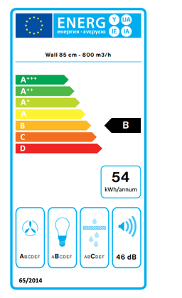 АСПИРАТОР FALMEC FLIPPER 85 WH NRS thumbnail 3