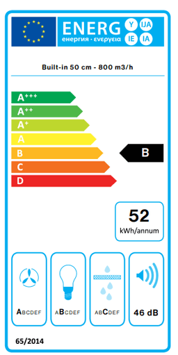АСПИРАТОР FALMEC GRUPPO INCASSO 50 NRS thumbnail 2