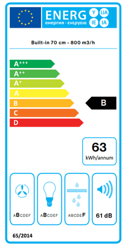 АСПИРАТОР FALMEC GRUPPO INCASSO 70 TOUCH VISION thumbnail 3