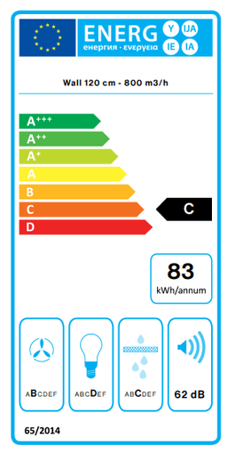 АСПИРАТОР FALMEC LUMEN WALL 120 thumbnail 2