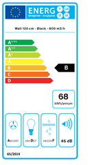АСПИРАТОР FALMEC LUMINA NRS 120 BLACK thumbnail 4