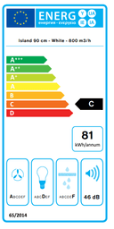 АСПИРАТОР FALMEC LUMINA NRS 90 WHITE ISLAND thumbnail 3