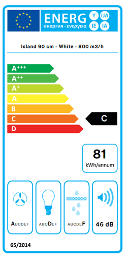 АСПИРАТОР FALMEC LUMINA NRS 90 WHITE ISLAND thumbnail 3